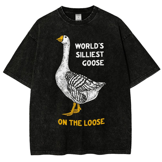 World's Silliest Goose Vintage Distressed T-shirt