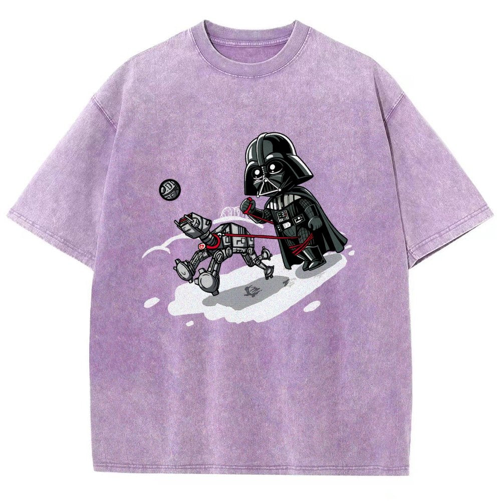 Even villains need to walk their pets Vintage Distressed T-shirt