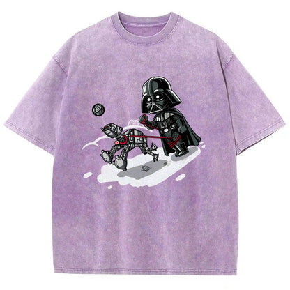 Even villains need to walk their pets Vintage Distressed T-shirt