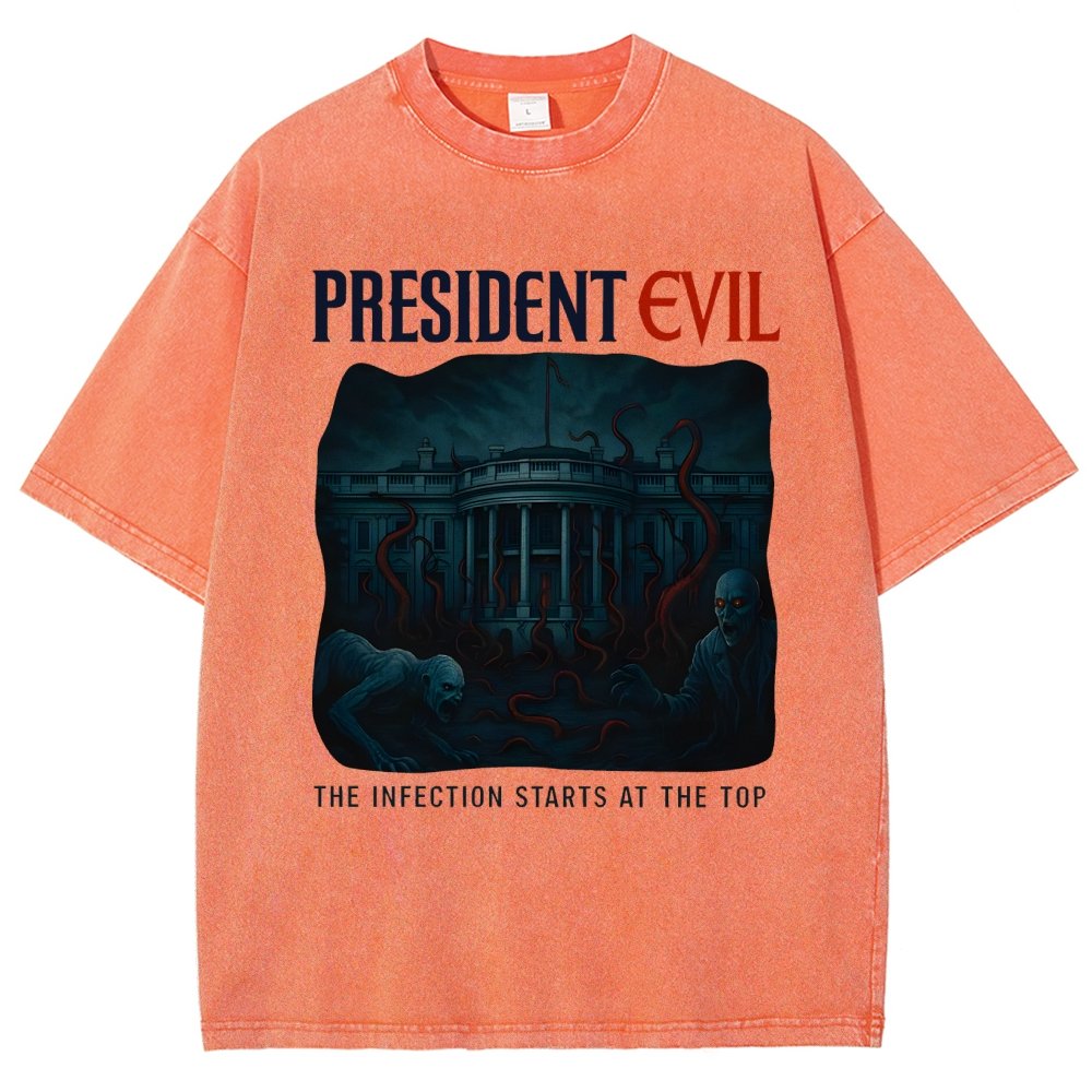 President Evil Vintage Distressed T-shirt