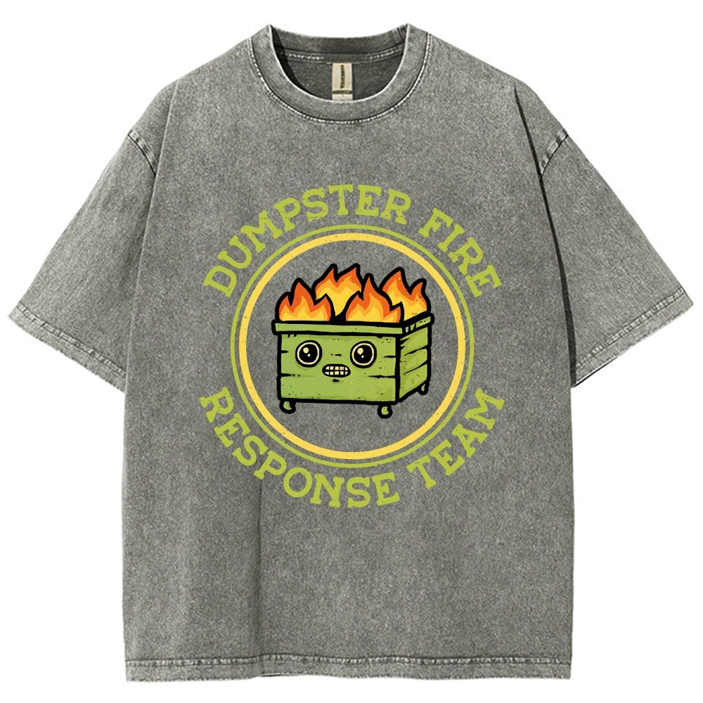Dumpster Fire Response Team Vintage Distressed T-shirt