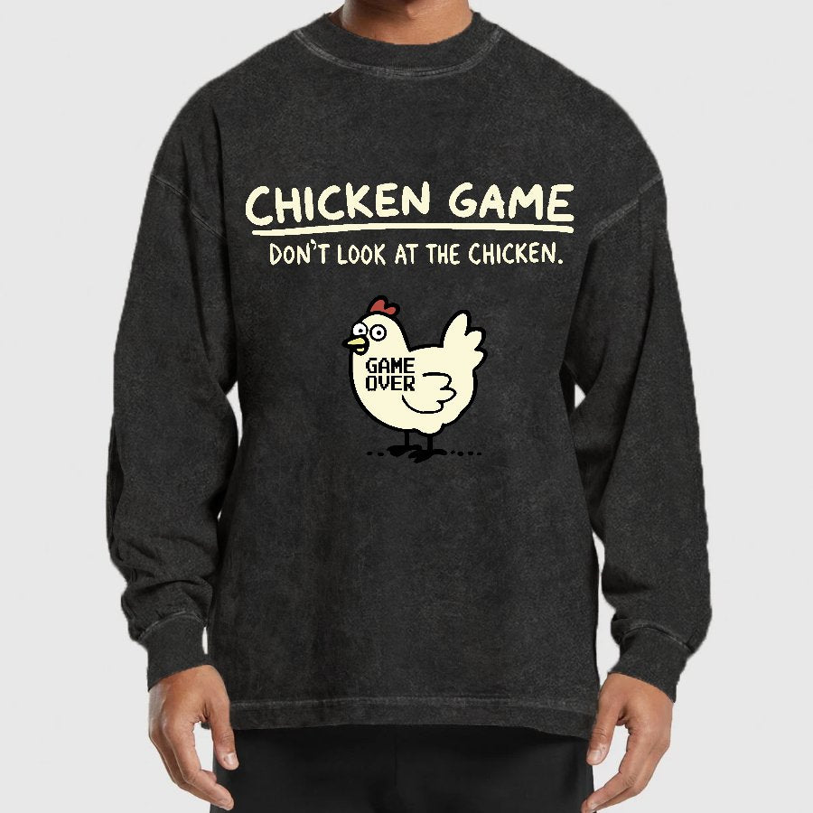Chicken Game Washed Long Sleeve Tee