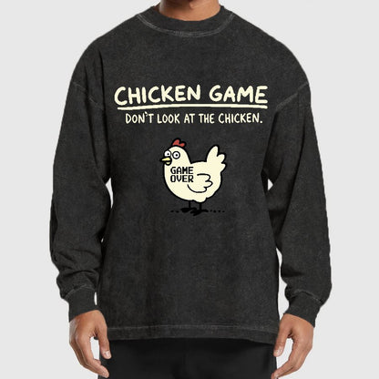 Chicken Game Washed Long Sleeve Tee