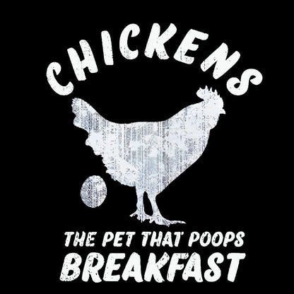 Chickens Poop Breakfast Geek T-Shirt