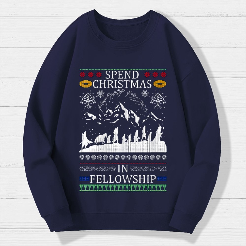 Spent Christmas in Group Geek Cotton Sweatshirt