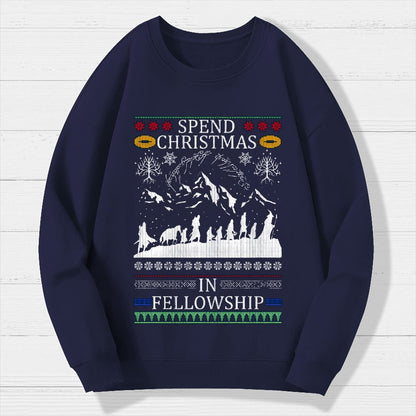 Spent Christmas in Group Geek Cotton Sweatshirt