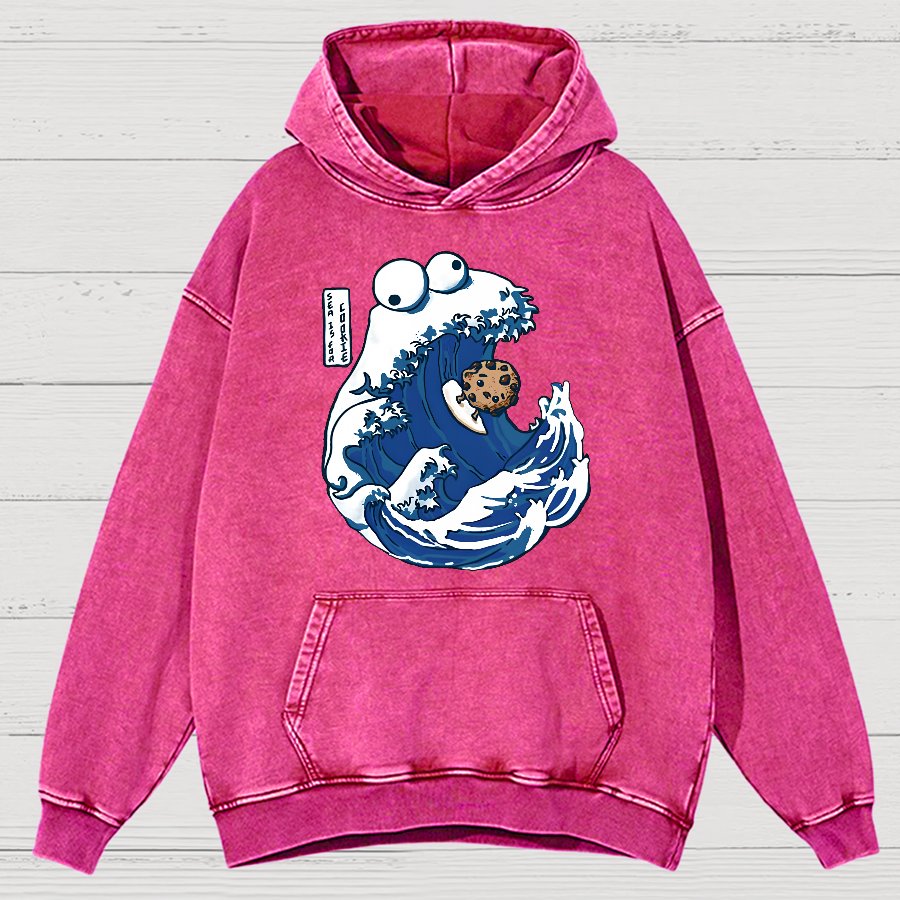 Sea Is For Cookie Vintage Distressed Hoodie