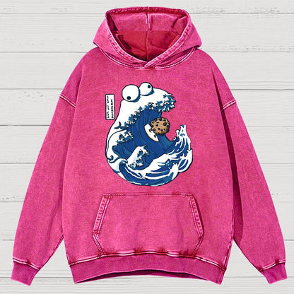 Sea Is For Cookie Vintage Distressed Hoodie