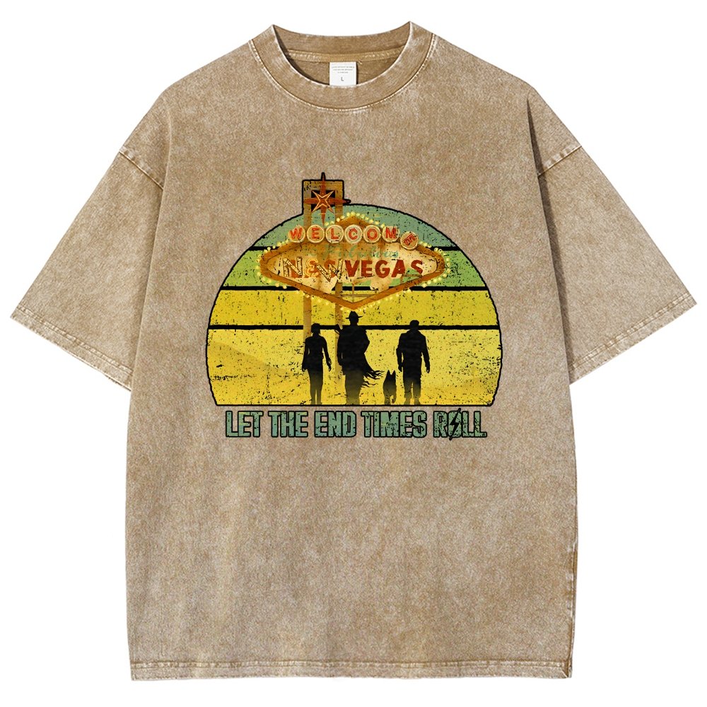 Let The End Times Roll Vintage Distressed T-shirt