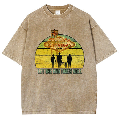 Let The End Times Roll Vintage Distressed T-shirt