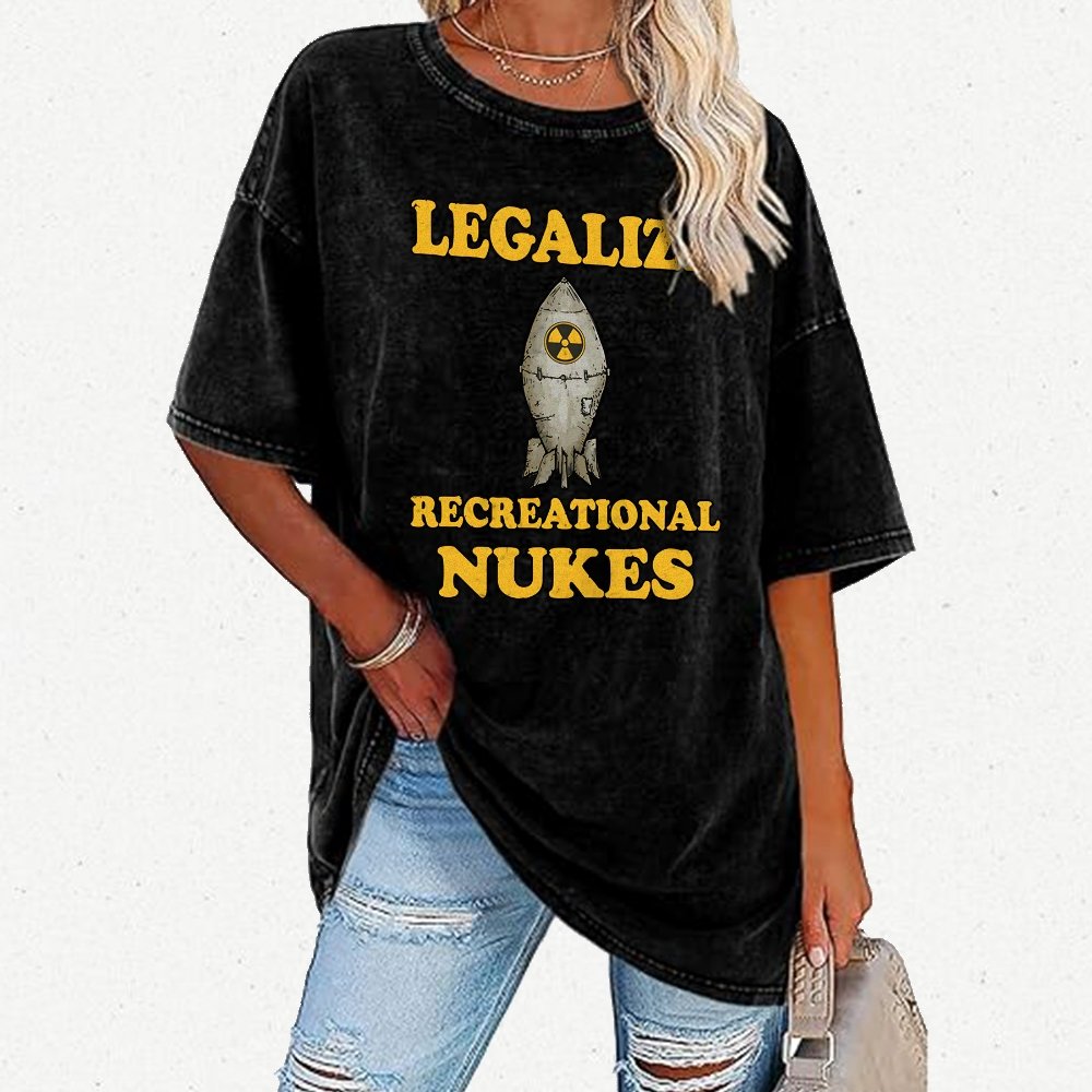Legalize Recreational Nukes Vintage Distressed T-shirt