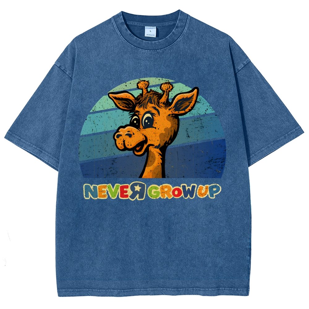Never Grew Up Vintage Distressed T-shirt