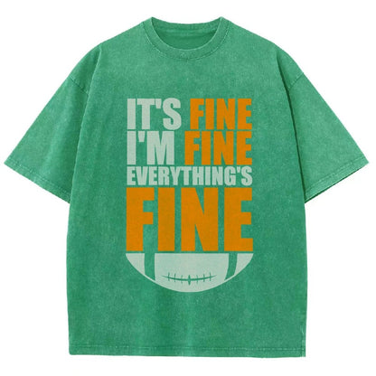 Browns It's Fine I'm Fine Everything's Fine Vintage Distressed T-shirt
