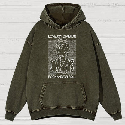 Music Joy Division Rock And/Or Roll Vintage Distressed Hoodie
