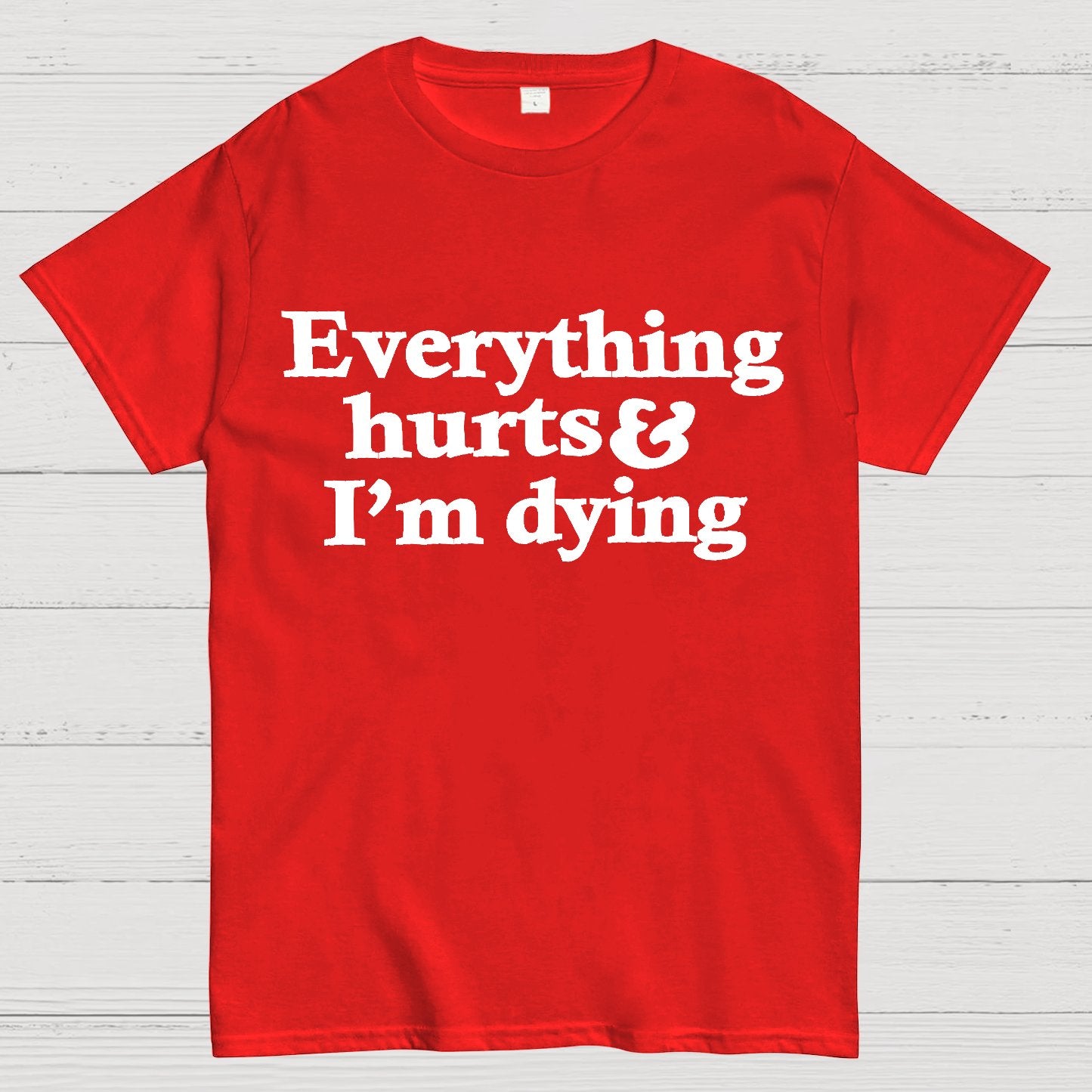 Everything Hurts And I'm Dying Geek T-Shirt