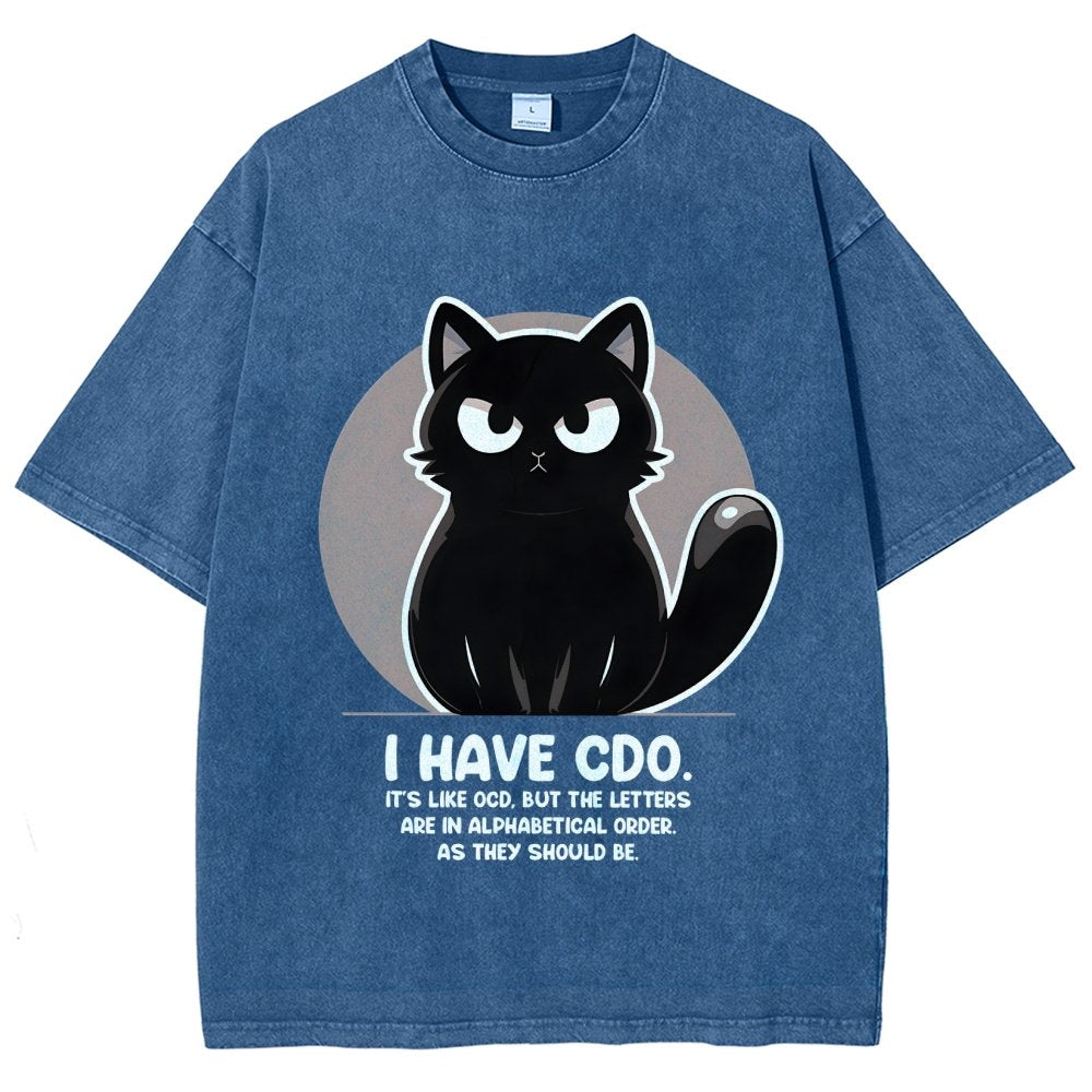 OCD vs CDO Vintage Distressed T-shirt