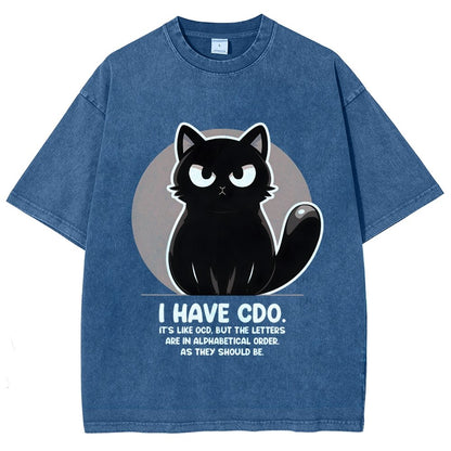 OCD vs CDO Vintage Distressed T-shirt