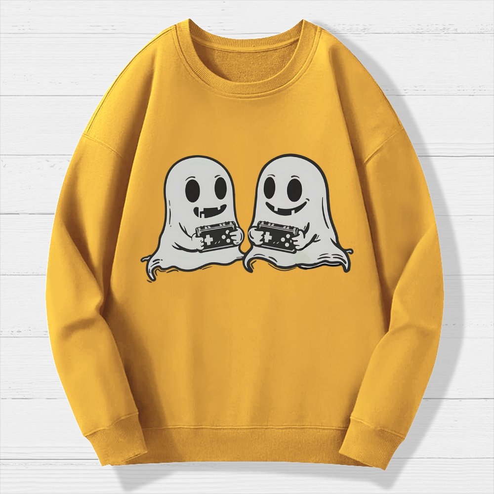 Video Game Ghosts Brothers Geek Cotton Sweatshirt