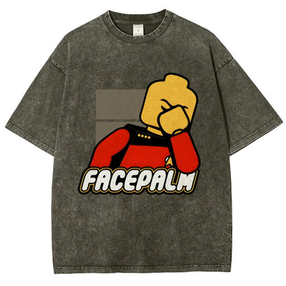 Facepalm Vintage Distressed T-shirt