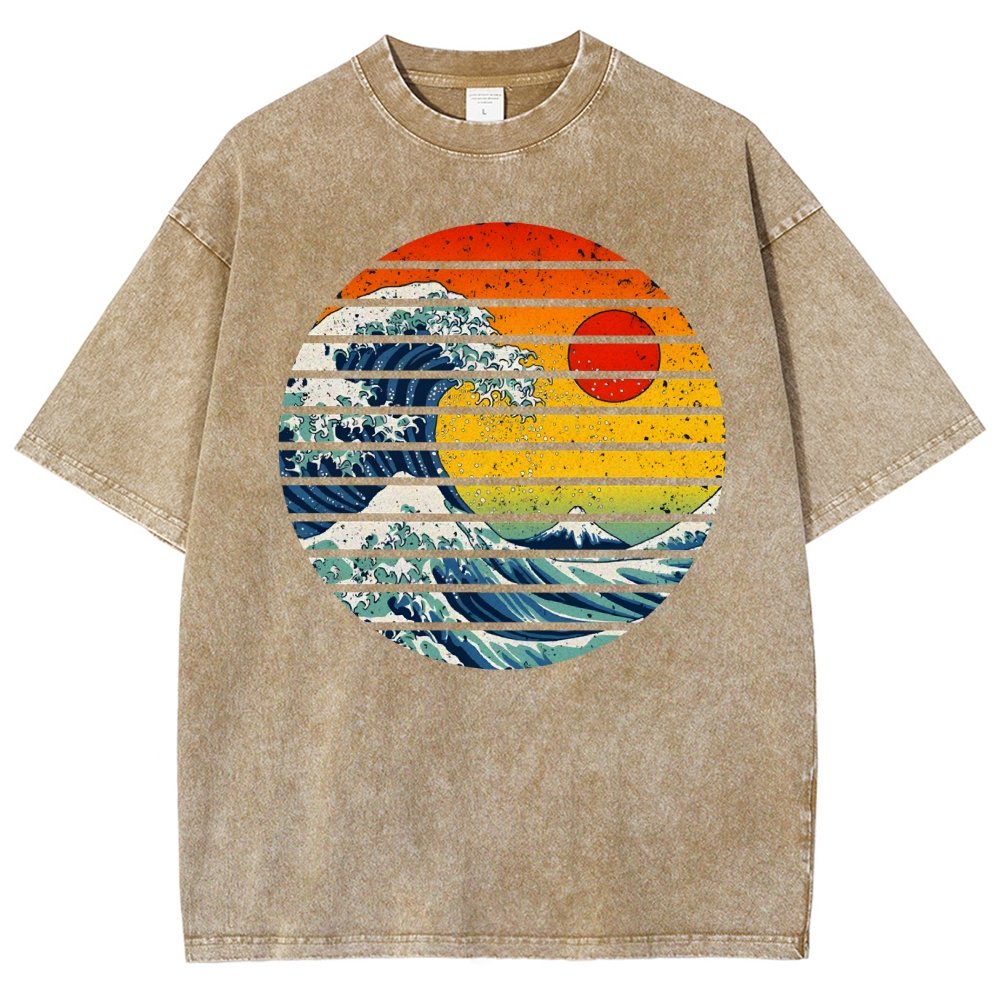 Freak Wave Vintage Distressed T-shirt