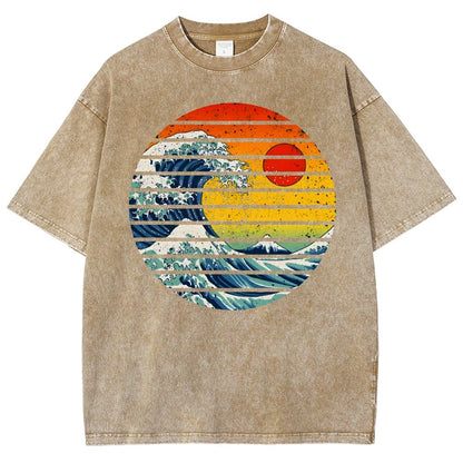 Freak Wave Vintage Distressed T-shirt