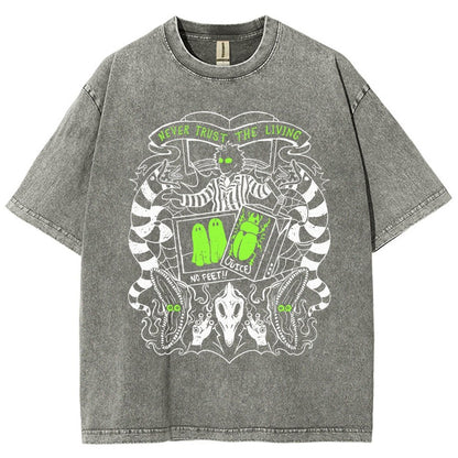 Never Trust the Living Vintage Distressed T-shirt