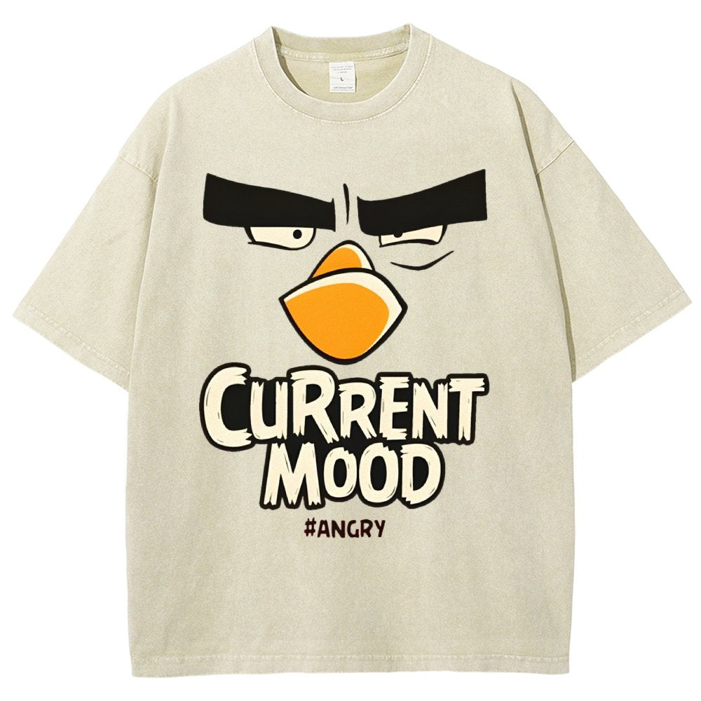 Current Mood Angry Funny Vintage Distressed T-shirt