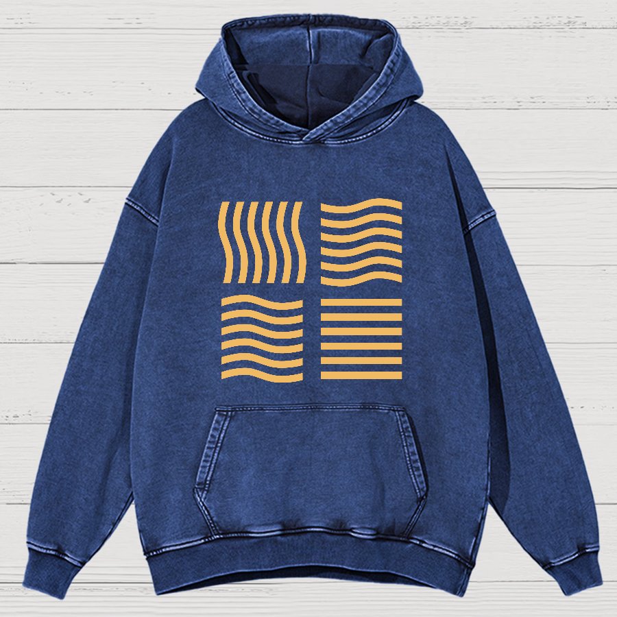 Elemental Stones Geeky Vintage Distressed Hoodie