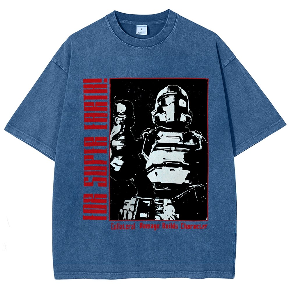 Tactical Star Soldier Vintage Distressed T-shirt