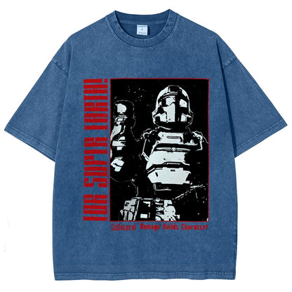 Tactical Star Soldier Vintage Distressed T-shirt