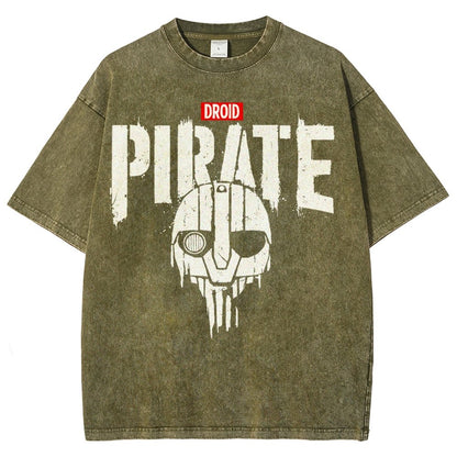 Droid Pirate Vintage Distressed T-shirt