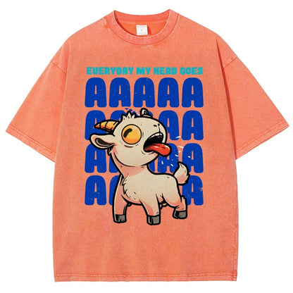 Everyday My Head Goes AAA Vintage Distressed T-shirt