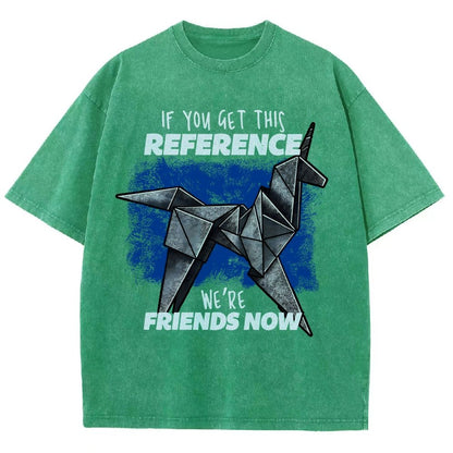 Origami Dreams Vintage Distressed T-shirt