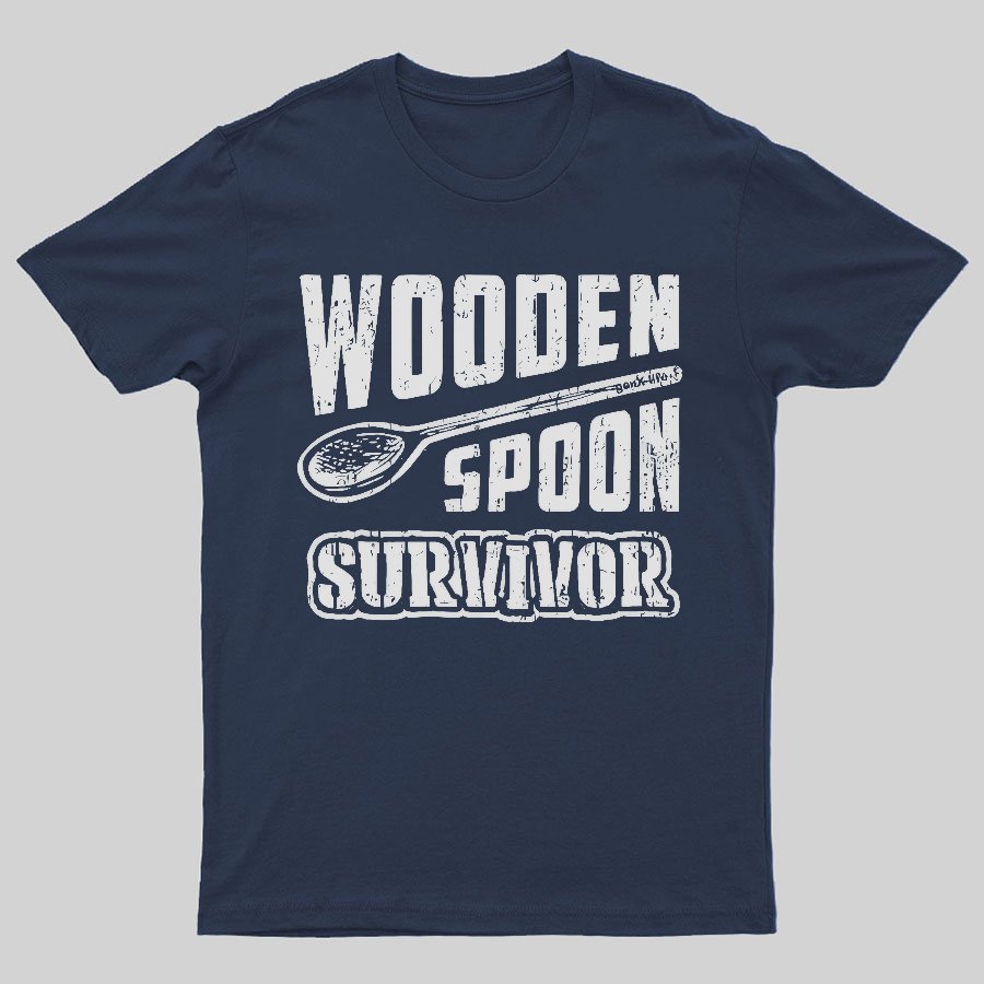 Wooden Spoon Survivor Geeky T-Shirt