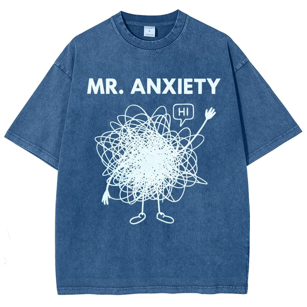 Mr. Anxiety! Vintage Distressed T-shirt