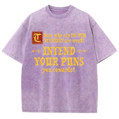 Intend Your Puns! Vintage Distressed T-shirt