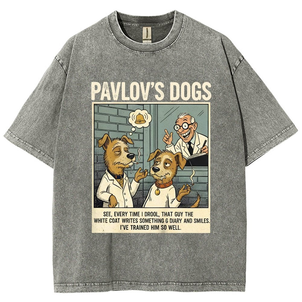 Pavlov's Dogs Art Print Vintage Distressed T-shirt