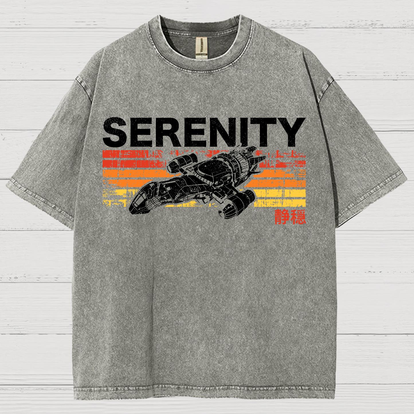 Retro Firefly Starship Vintage Distressed T-shirt