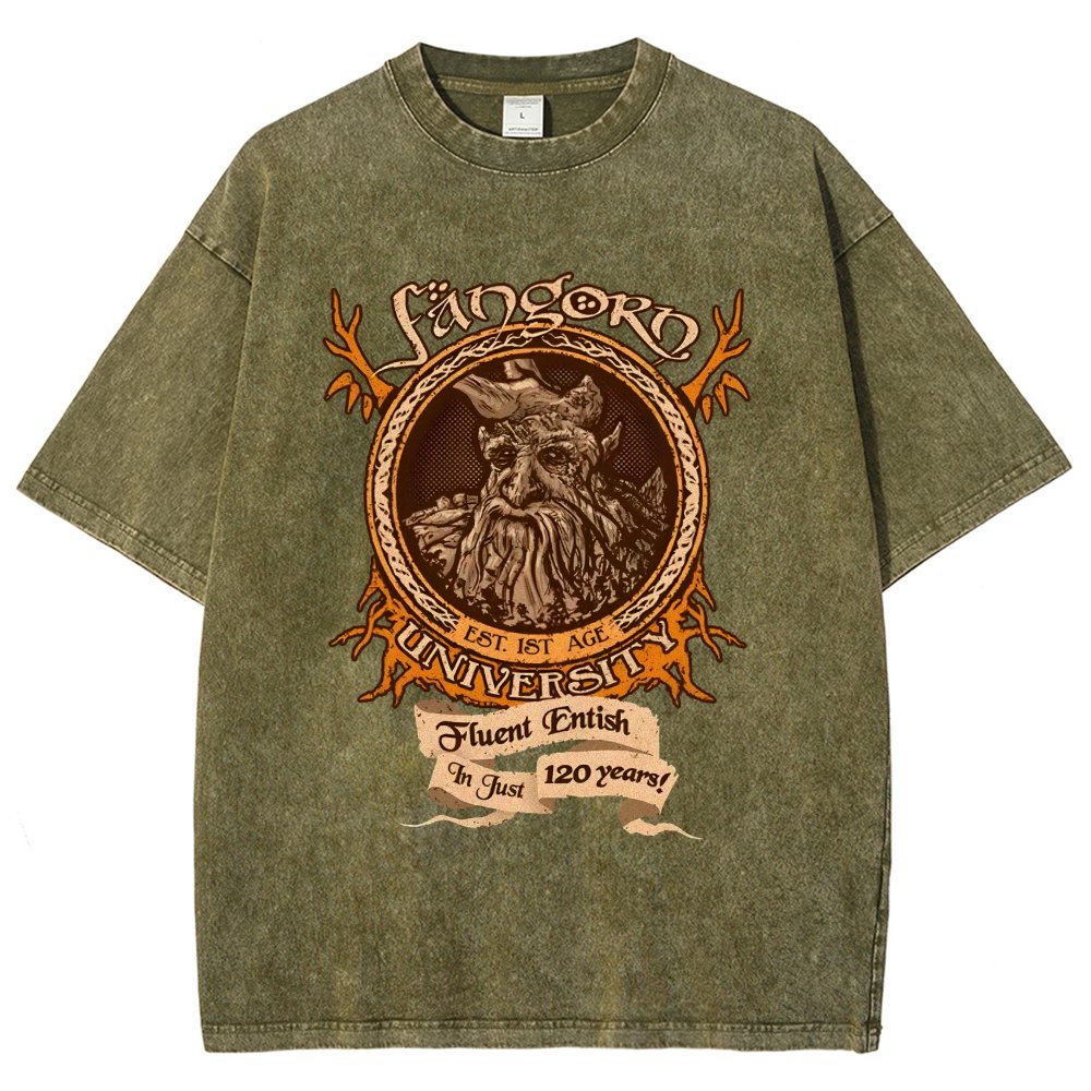 Elden University Vintage Distressed T-shirt
