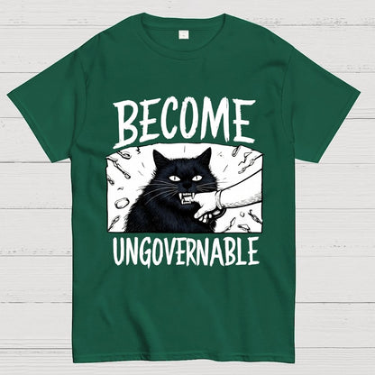 Cat Biting Arm Geek T-Shirt