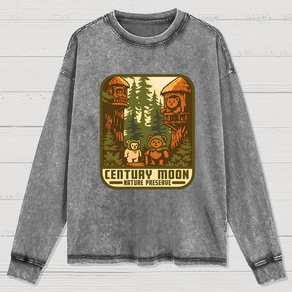 Century Moon Nature Preserve Washed Long Sleeve Tee