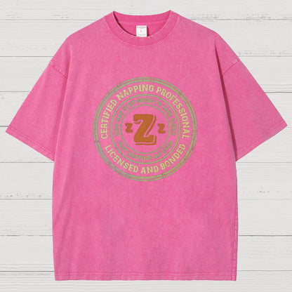 Certified Napping Professional Vintage Distressed T-shirt