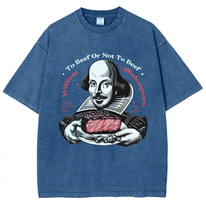 To Beef Or Not To Beef Vintage Distressed T-shirt