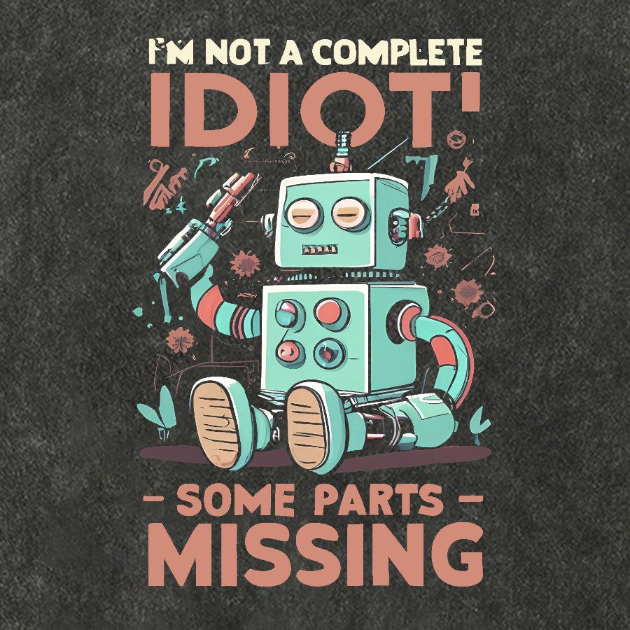 I'm Not A Complete Idiot, Some Parts Are Missing Vintage Distressed T-shirt