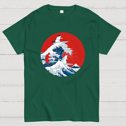Surfing Cat Funny T-Shirt