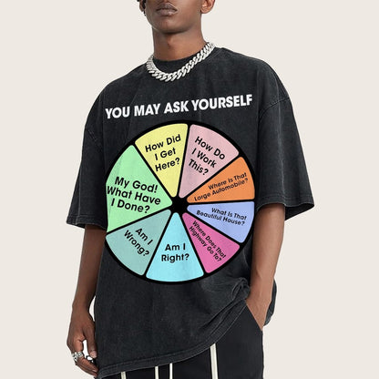 You May Ask Yourself Vintage Distressed T-shirt