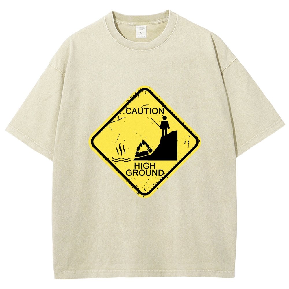 Top Spot Warning Vintage Distressed T-shirt