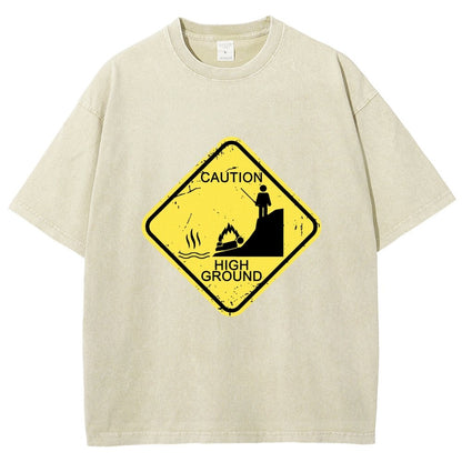 Top Spot Warning Vintage Distressed T-shirt