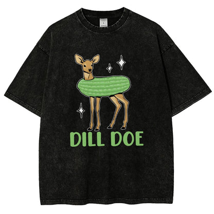 Dill Pickle Funny Vintage Distressed T-shirt