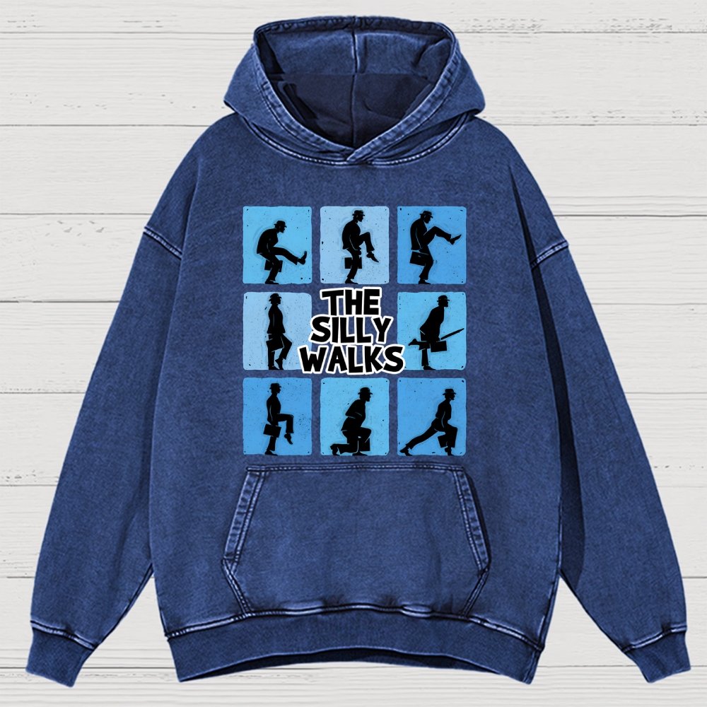The Silly Walks Vintage Distressed Hoodie
